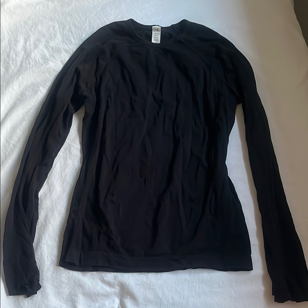 Athleta Girl Black Long Sleeve (XL/14)